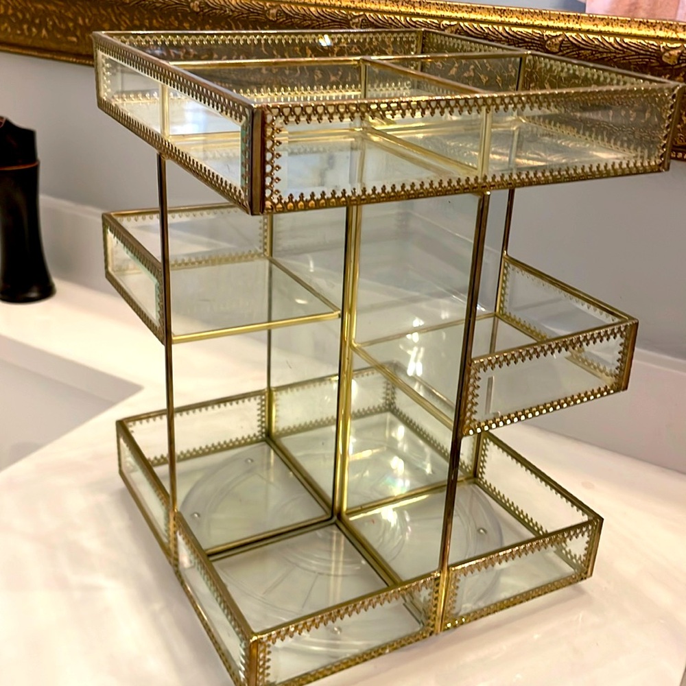 360 rotating vanity organizer